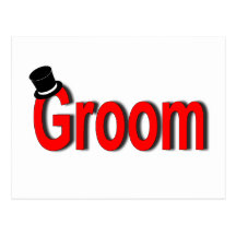 Groom Post Card