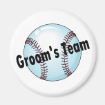 Groom's Team (Baseball) Fridge Magnet