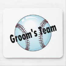 Groom's Team (Baseball) Mouse Pads