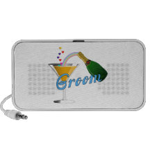 Grooms Wedding Champagne Toast Mini Speaker