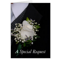 Groomsman Request Card