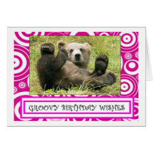 Groovy birthday card
