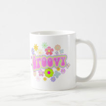 Groovy Flowers N Butterfly Coffee Mug 11 oz.