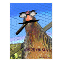 Groucho Chicken Post Card