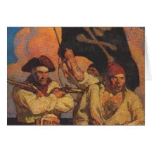 Group of Buccanneers Greeting Card