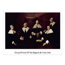 Group Portrait Of The Regents By Frans Hals Post Cards