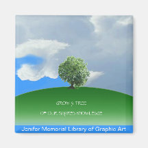 Grow Knowledge Tree Fridge Magnets