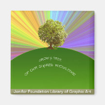 Grow Knowledge Tree Fridge Magnets