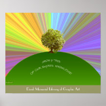 Grow Knowledge Tree Poster