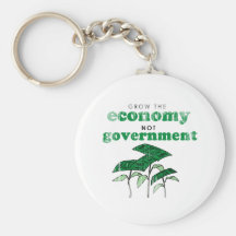 Grow the Economy not government Keychains