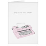 grow vintage along with me greeting card