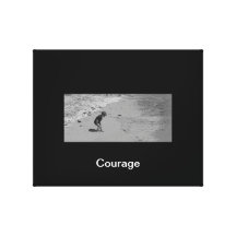 Growing into COURAGE on canvas Gallery Wrapped Canvas