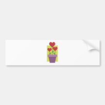 Growing Valentine Love Bumper Sticker
