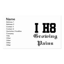 growingpains business card templates