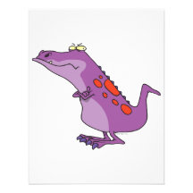 grumpy dino dinosaur cartoon personalized invitation