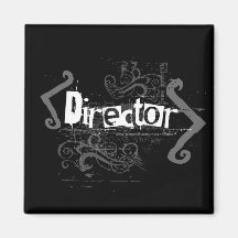 Grunge Director Refrigerator Magnet