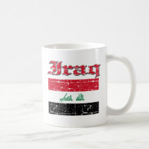 Grunge Flag of Iraq Coffee Mugs