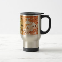 Grunge Floral Coffee Mugs