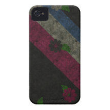 Grunge Flowers iPhone 4 Case-Mate Case