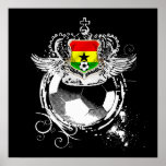 Grunge Ghana Black stars Warrior Kings Gifts Posters