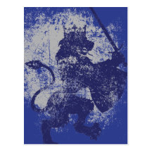 Grunge Lion King Postcard