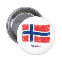 Grunge Norway Flag Buttons