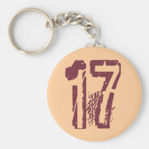 GRUNGE NUMBER 17 KEYCHAINS