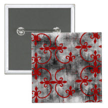 Grunge Pattern 111 Button