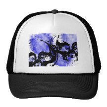 Grunge Pattern 112 Hats