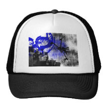 Grunge Pattern 113 Hats