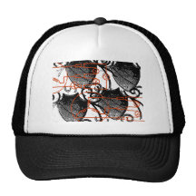 Grunge Pattern 125 Mesh Hat