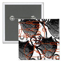 Grunge Pattern 125 Pinback Buttons