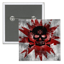 Grunge Pattern 145 Pinback Buttons