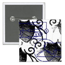 Grunge Pattern 149 Pinback Buttons