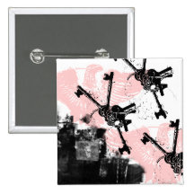 Grunge Pattern 164 Pinback Button