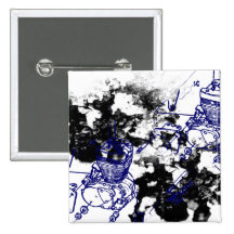 Grunge Pattern 198 Pinback Buttons