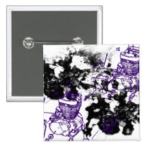 Grunge Pattern 207 Pin