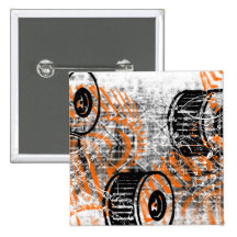 Grunge Pattern 22 Pinback Button