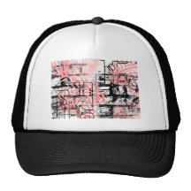 Grunge Pattern 25 Mesh Hats