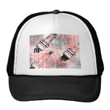 Grunge Pattern 26 Mesh Hat