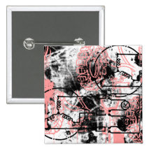 Grunge Pattern 27 Pinback Buttons