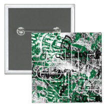 Grunge Pattern 28 Button