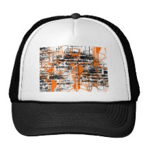 Grunge Pattern 60 Mesh Hat