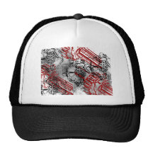 Grunge Pattern 78 Mesh Hat