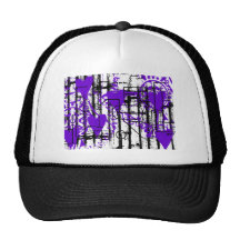 Grunge Pattern 90 Mesh Hats