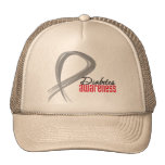Grunge Ribbon Diabetes Awareness Mesh Hats