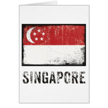 Grunge Singapore Cards