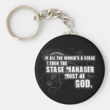Grunge Stage Manager God Keychains