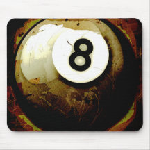 Grunge Style 8 Ball Mousepads