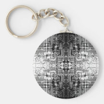 Grunge Style, Gray Abstract. Keychains